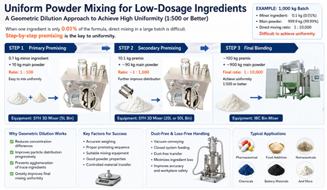 Uniform Powder Mixing for Low-Dosage Ingredients